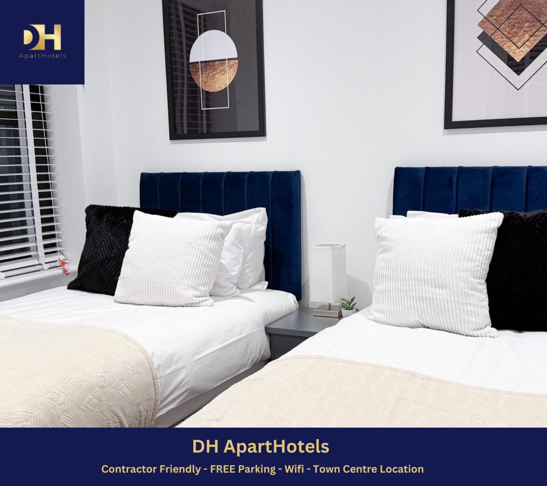 Spacious Modern 1 Bed Apartments In St Neots - Perfect For Contractors & Professionals - Free Parking - Wifi - Fully Equipped Kitchen - Smart Tv Ideal For Work Stays And Long Projects Eksteriør bilde