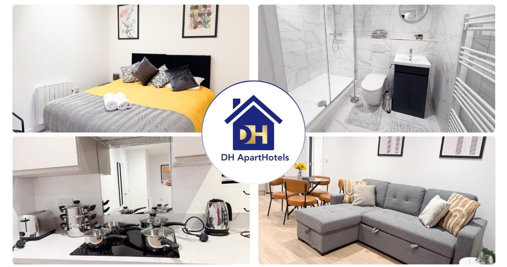 Spacious Modern 1 Bed Apartments In St Neots - Perfect For Contractors & Professionals - Free Parking - Wifi - Fully Equipped Kitchen - Smart Tv Ideal For Work Stays And Long Projects Eksteriør bilde